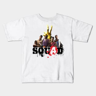 Left 4 Dead 2 Squad (black) Kids T-Shirt